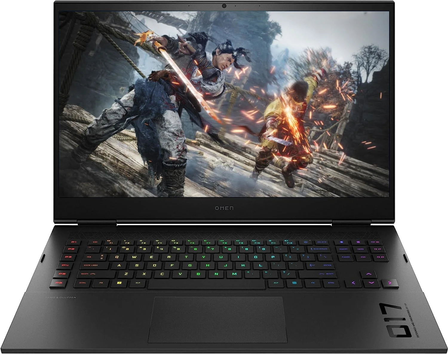HP OMEN 17.3 QHD 165Hz Gaming Laptop Computer, 12th Gen Intel 12-Core i7-12700H, NVIDIA GeForce RTX 3070 Ti 8GB, 32GB DDR5 RAM, 2TB PCIe SSD, Thunderbolt, RGB Backlit, RJ-45, WiFi, Windows 11 Pro