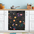 Hyjoy Cartoon Space Dishwasher Magnet Cover Decorative Magnetic Door Cover Front Dishwasher Cover Decoration Kitchen Magnetic Panel Sticker for Kitchen,23x26inch