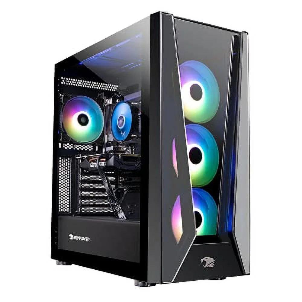 iBUYPOWER Pro Gaming PC Computer Desktop Trace 5 MR 178i (Intel i7-11700F 2.5GHz, NVIDIA GeForce RTX 2060 6GB, 16GB DDR4 RAM, 480GB SSD, 1TB HDD, WiFi Ready, Windows 11 Home)