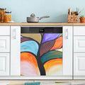 Hyjoy Tree Dishwasher Magnet Cover Decorative Magnetic Door Cover Front Dishwasher Cover Decoration Kitchen Magnetic Panel Sticker for Kitchen,23x26inch