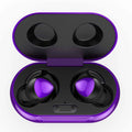 UrbanX Street Buds Plus True Bluetooth Wireless Earbuds For LG Stylus 2 Plus With Active Noise Cancelling (Charging Case Included) Purple