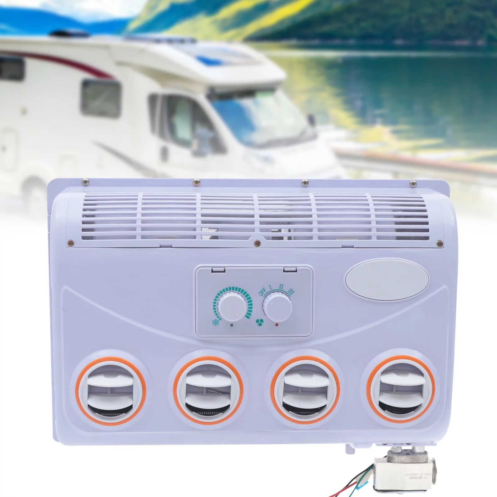 ANQIDI 12V Air Conditioner Evaporator Kit Universal Evaporator Unit Assembly for Car Truck RV Air Conditioner Cooling