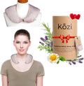 Kozi Soothing Neck Wrap, Microwave Heat Pad & Cooling Neck Ice Pack Wrap| Heated Neck Wrap & Microwavable Shoulder Heating Pad | Pain Relief for Neck, Migraine, Muscle Aches | Blush