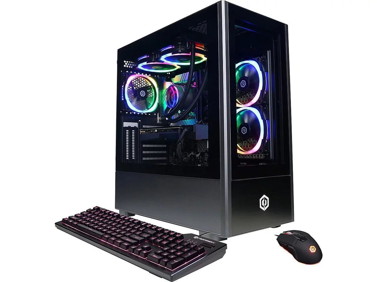 CyberpowerPC Gamer Supreme Liquid Cool SLC8960CPGV7 w/ Intel Core i7-13700KF 3.4GHz CPU, 32GB DDR5, NVIDIA GeForce RTX 4070 12GB, 1TB PCI-E Gen4 NVMe SSD, 2TB HDD,Win 11 Home 64-Bit