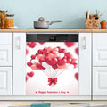 Hyjoy 23x26In Valentine's Day Dishwasher Magnet Cover Decorative Magnetic Door Cover Front Dishwasher Cover Decoration Kitchen Magnetic Panel Sticker for Kitchen