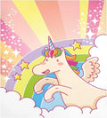 GZHJMY Unicorn Rainbow Stars Dishwasher Magnet Sticker, Refrigerator Magnetic Cover, Fridge Panels, Home Cabinet Decals Appliances Stickers - 23 L x 26 H£¨373£©