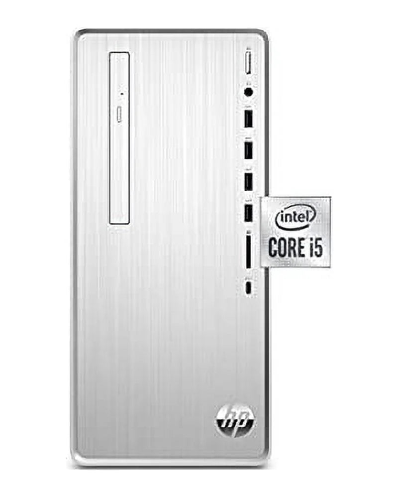 HP Pavilion Desktop, 10th Gen Intel Core i5-10400 Processor, 8 GB RAM, 512 GB SSD, Windows 11 (TP01-1050, Silver)