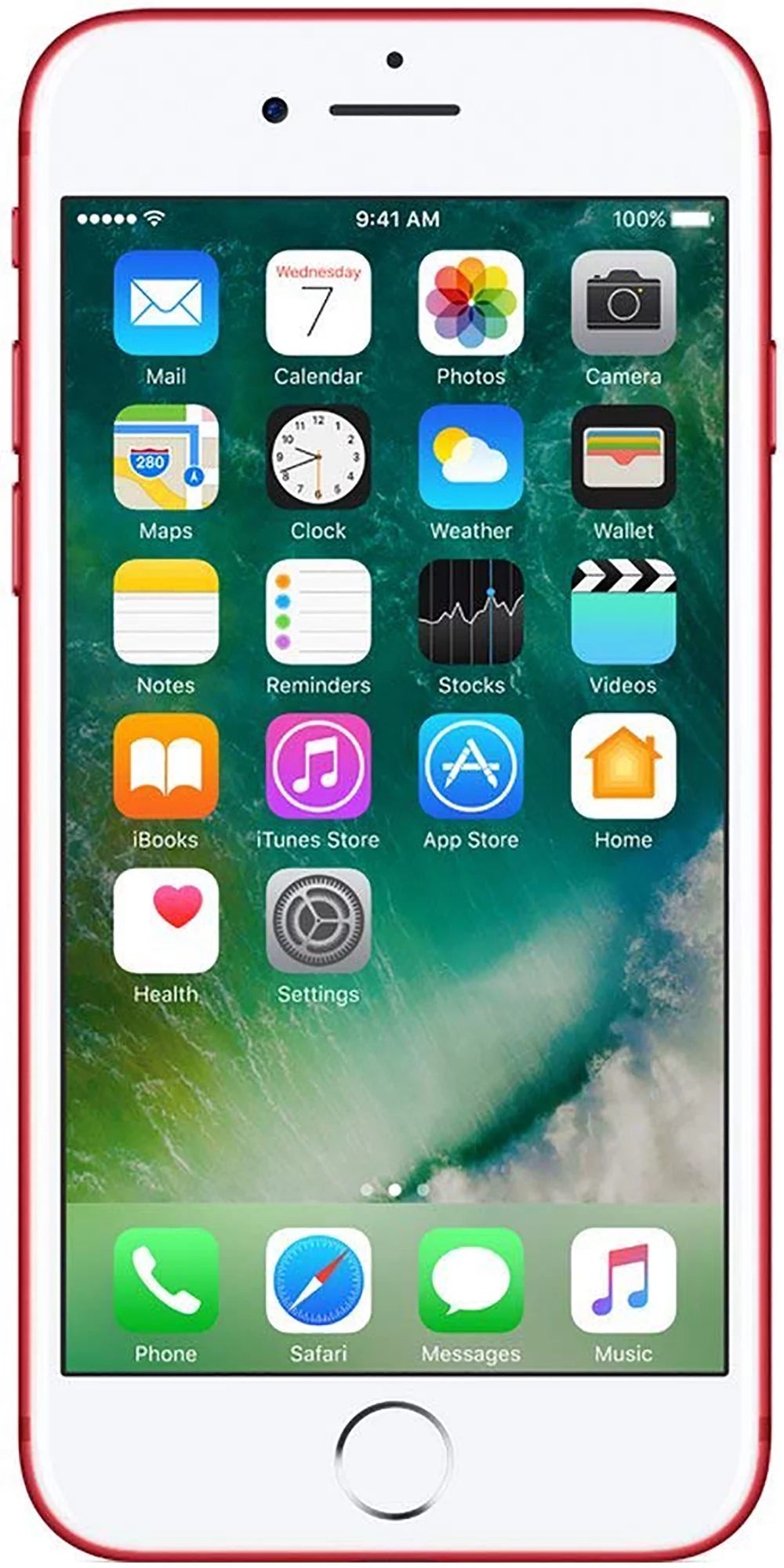 Restored Apple iPhone 7, GSM Unlocked 4G LTE- Red, 32GB (Refurbished)