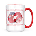Neonblond Infinity Flags USA and Switzerland Mug gift for Coffee Tea lovers