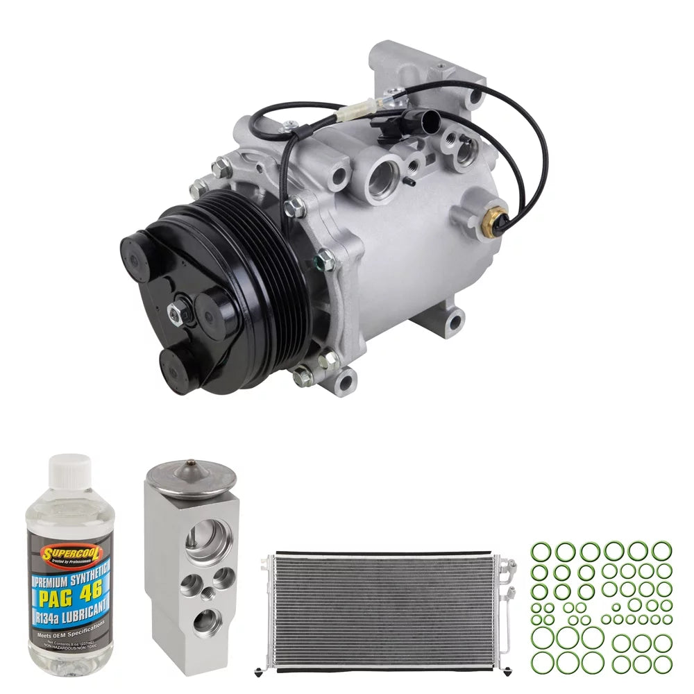 For Mitsubishi Lancer 2004-2006 A/C Kit w/ AC Compressor Condenser & Drier - Buyautoparts