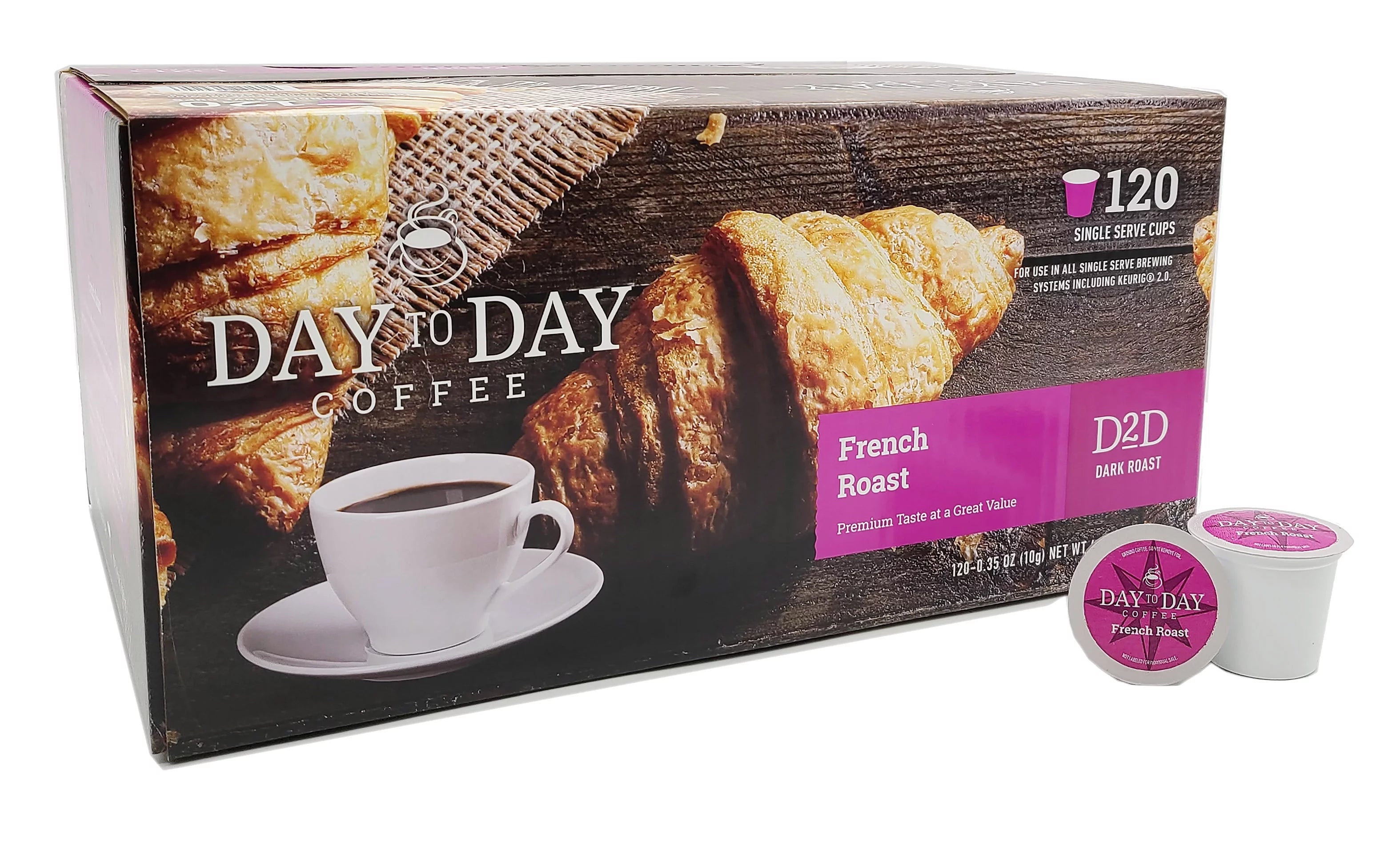 Day to Day French Roast Coffee 120ct Single Serve Cup