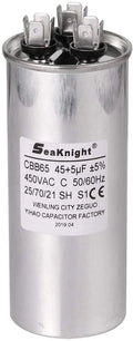 45-5 uF MFD CBB65 Capacitor Air Conditioner Capacitor Round Dural Motor Run Capacitor Withstand 450V AC