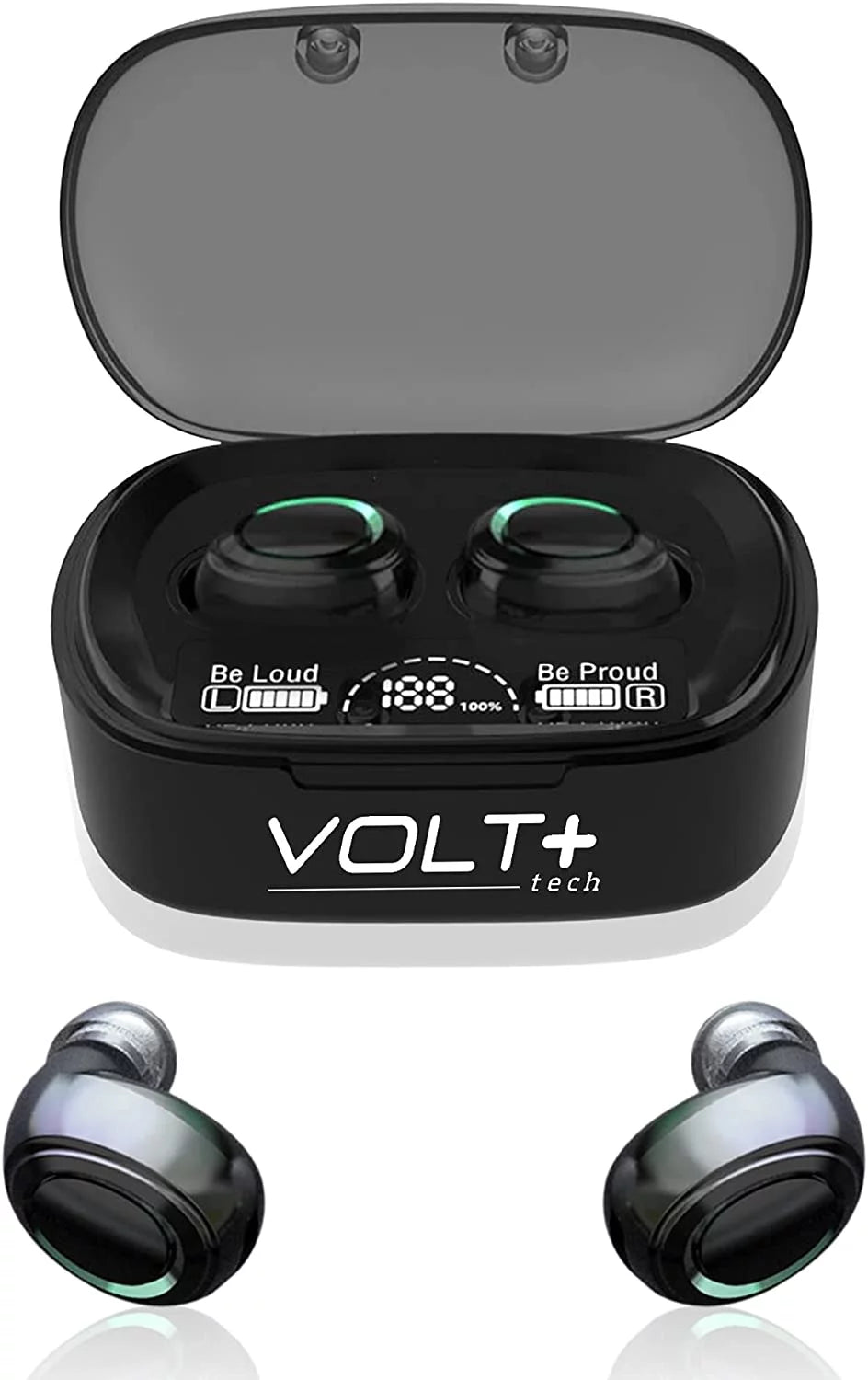 Wireless V5.1 PRO Earbuds Compatible with LG Stylo 4/Stylo 4 Plus/Stylo 4+/Stylo 5/Stylo 5+ IPX3 BlueTooth Touch Waterproof / Sweatproof / Noise Reduction with Mic (Black)
