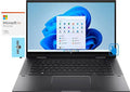 HP Envy x360-15 Home & Business 2-in-1 Laptop (AMD Ryzen 5 5500U 6-Core, 64GB RAM, 1TB PCIe SSD, AMD Radeon, 15.6 Touch Full HD (1920x1080), Win 11 Pro) with MS 365 Personal, Hub