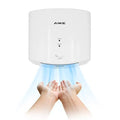 AIKE AK2630S Compact Automatic High Speed Hand Dryer Commercial and Household,ABS Cover 1400W(White)
