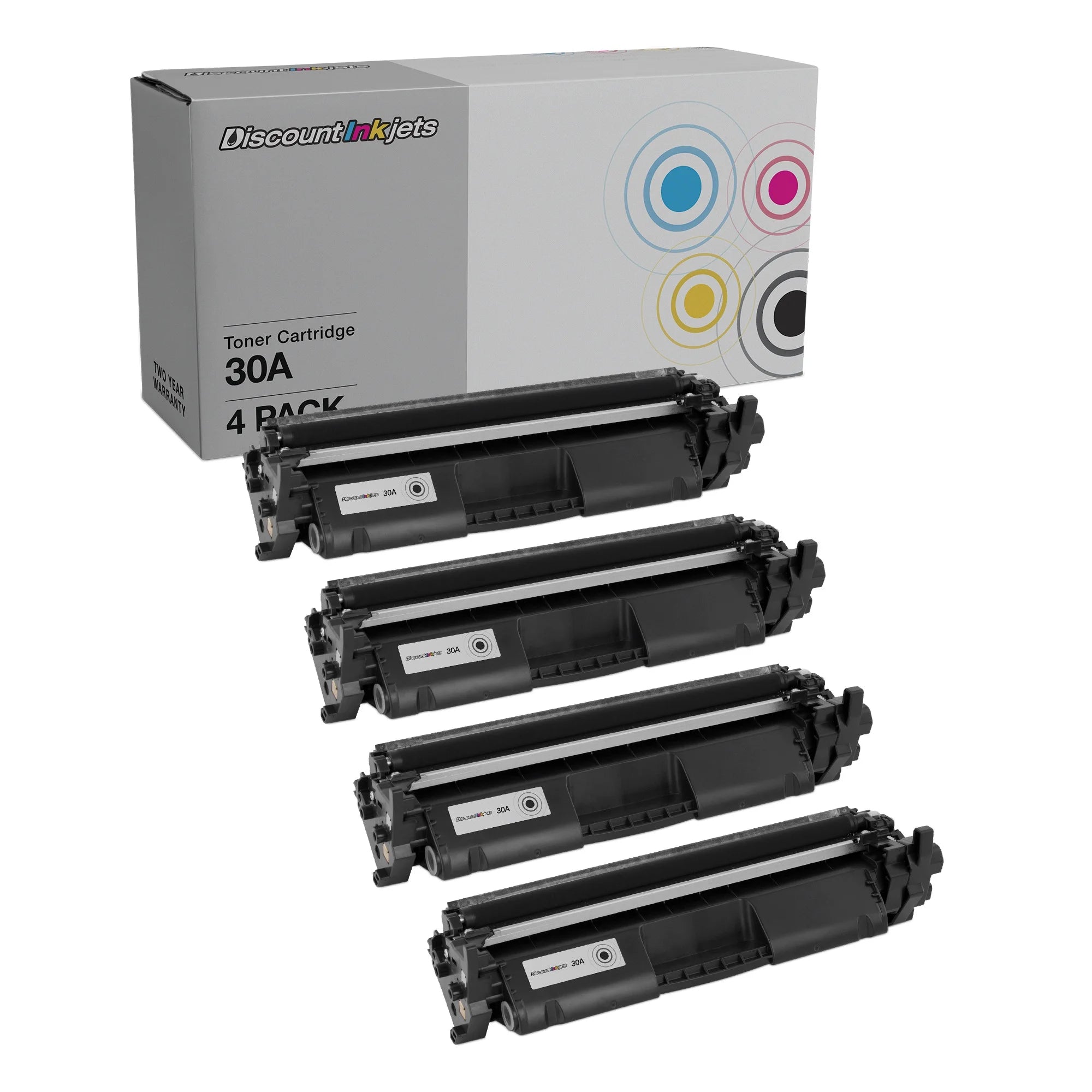 DI Toner Cartridge Replacements for HP 30A CF230A (4 Pack - Black) Compatible with LaserJet Pro MFP M227fdn, M227fdw, M227sdn, M230fdw, M230sdn