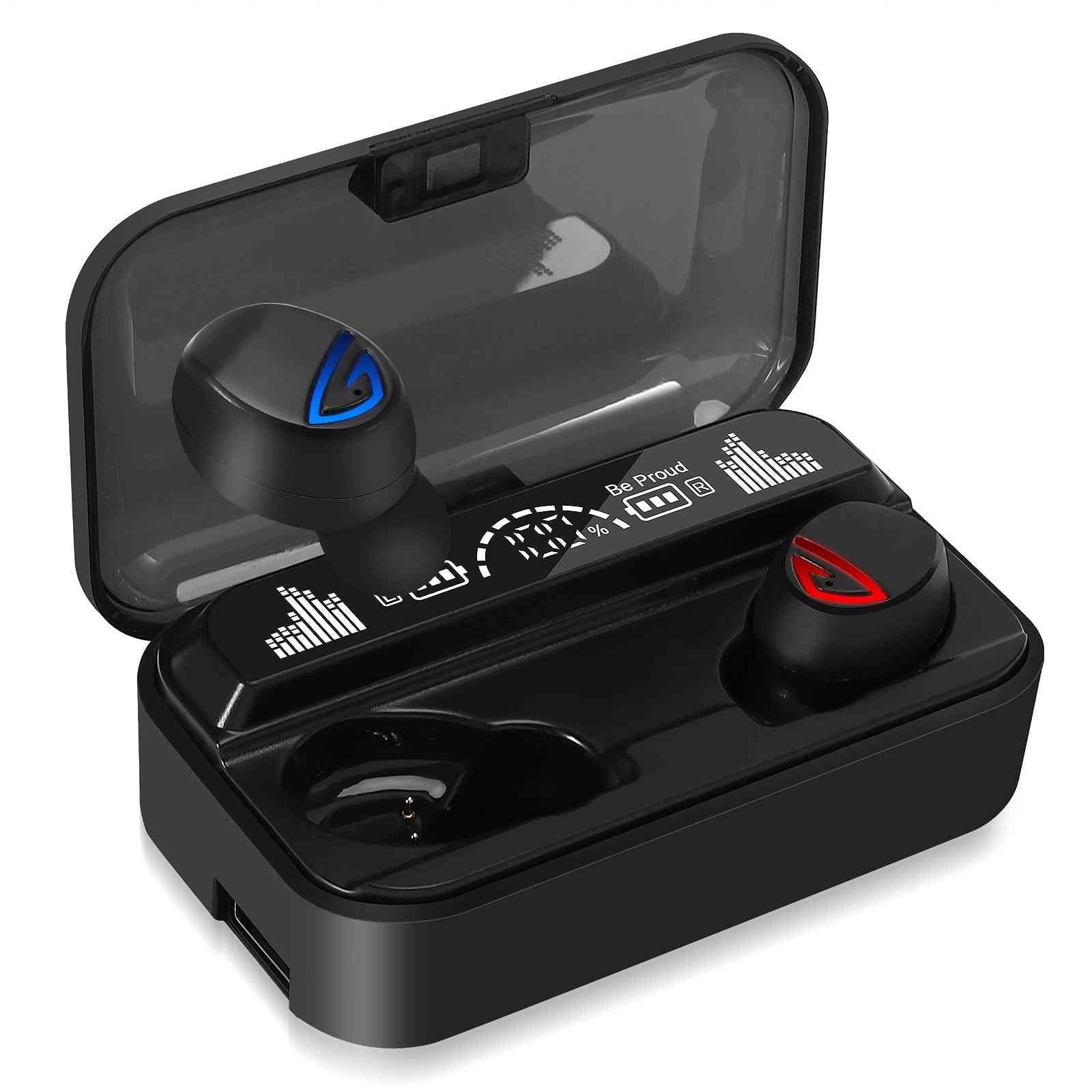 UrbanX Bluetooth Wireless Earbuds ¨C 35H Play time, IPX8 Water Resistant, One-Step Pairing, Emergency Power Bank, LED Display, Ergonomic Design - for vivo Pad Air, Supports iOS, Android & Windows
