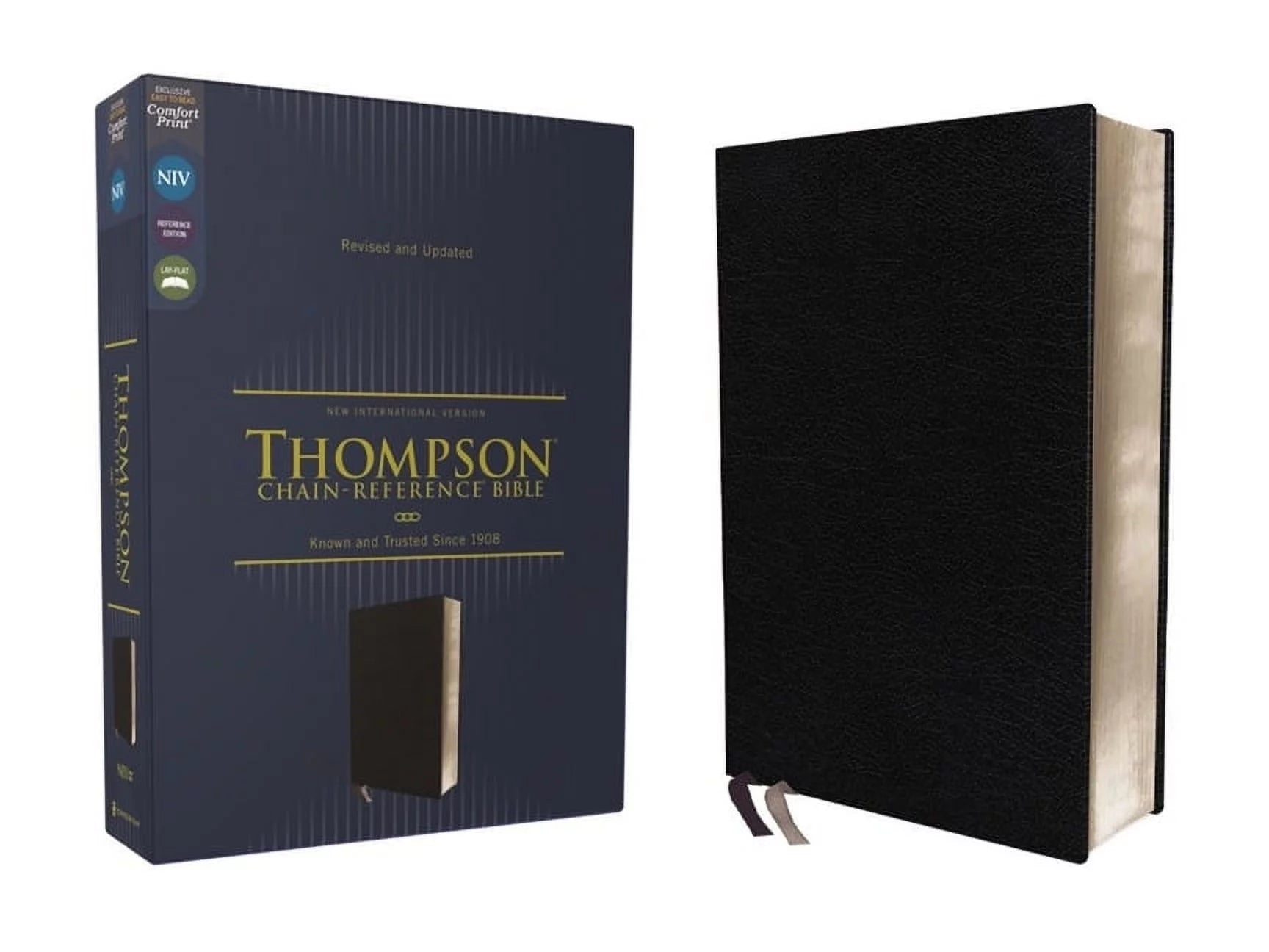 Niv, Thompson Chain-Reference Bible, European Bonded Leather, Black, Red Letter, Comfort Print (Other)