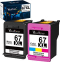 Ink Cartridges Replacement for HP 67XL 67 XL for Envy 6000 6055 6055e 6052 6058 6075 Envy Pro 6400 6455