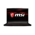 MSI GF63 THIN 9RCX-818 15.6 Gaming Laptop, Thin Bezel, Intel Core i7-9750H, NVIDIA GeForce GTX 1050 Ti, 8GB, 256GB NVMe SSD