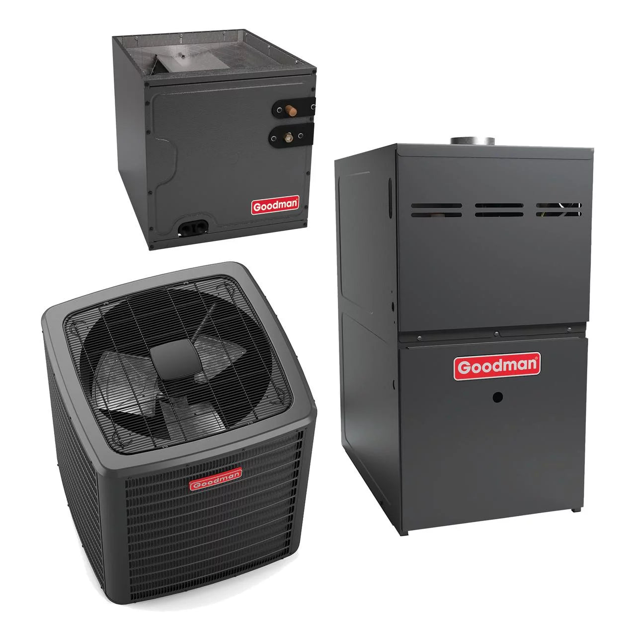 Goodman Classic Series 5 Ton 14.3 SEER2 80,000 Btu 80% Afue Gas System (Variable Speed Motor) - GSXB406010 - CAPT4961C4 - GMVC800805CN