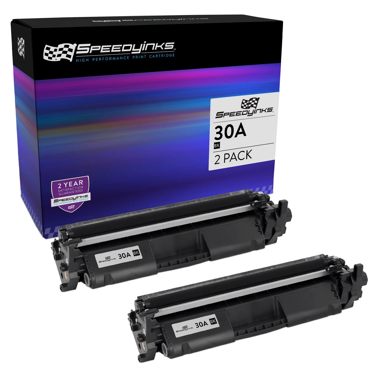 SPEEDYINKS Compatible Replacements for HP 30A CF230A 30X CF230X Toner Cartridge (Black, 2-Pack) for use in HP Laserjet Pro: M203d, M203dn, M203dw, MFP M227d, MFP M227fdn, MFP M227fdw, MFP M227sdn