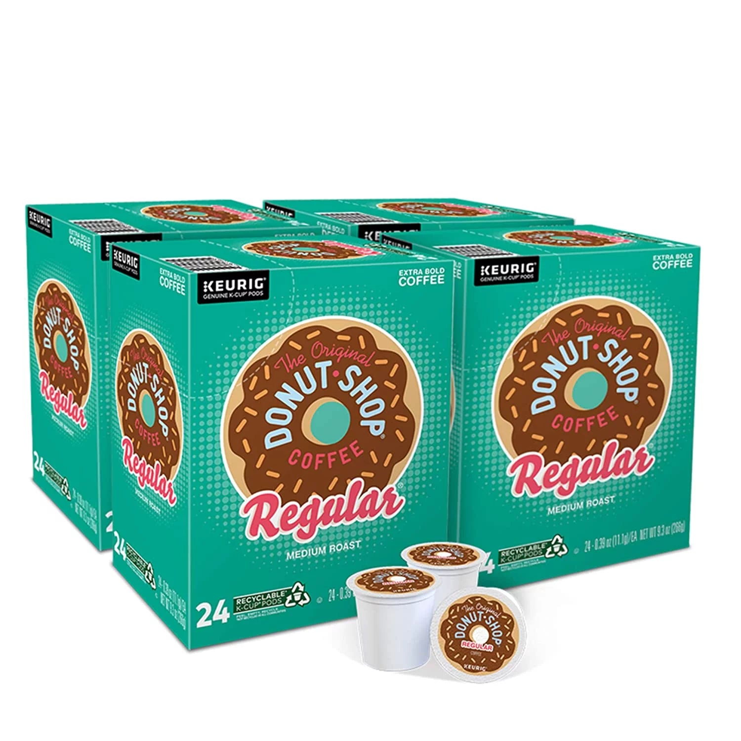 The Original Donut Shop Regular, Single-Serve Keurig K-Cup Pods, Medium Roast Coffee, 96 Count