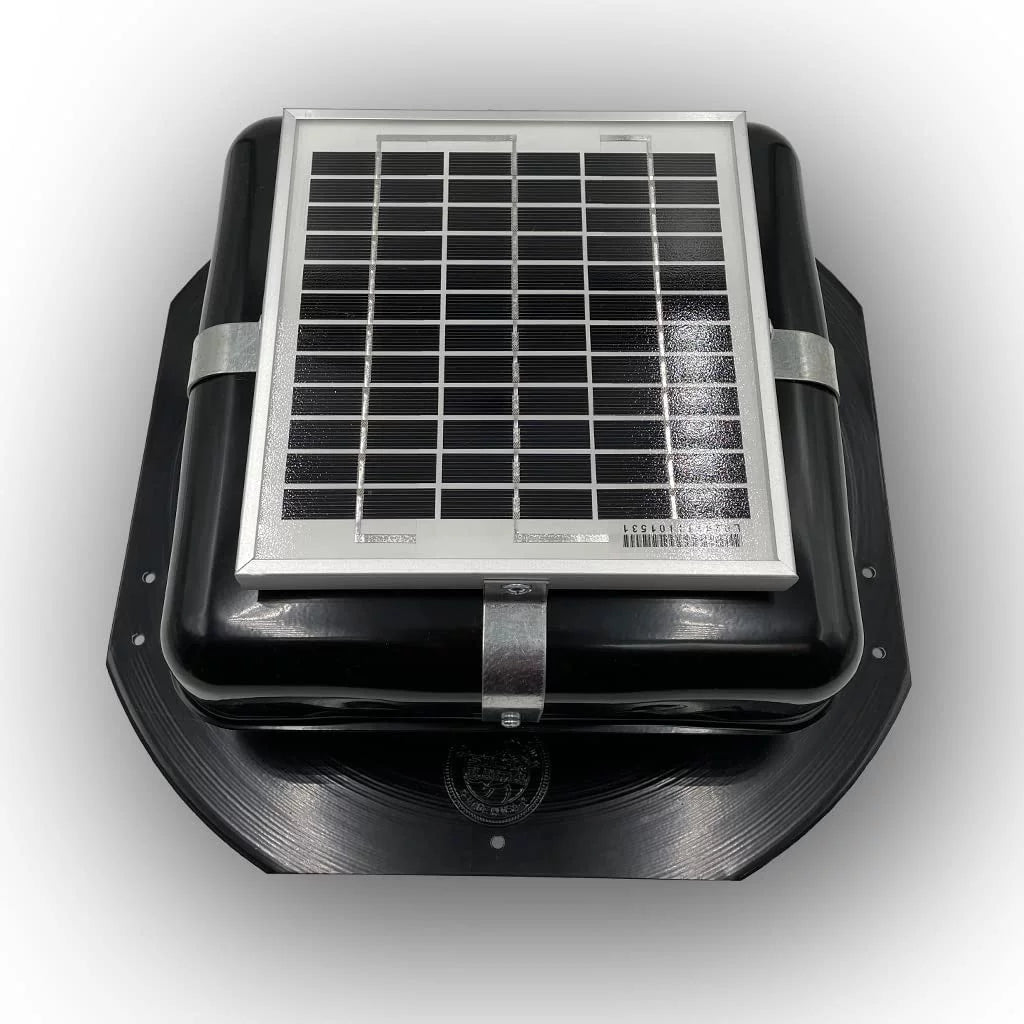 Solar RoofBlaster 2.0 with Black Vent | Solar Attic Vent | Solar Roof Vent | Solar Roof Attic Fan | New and Improved Design¡­