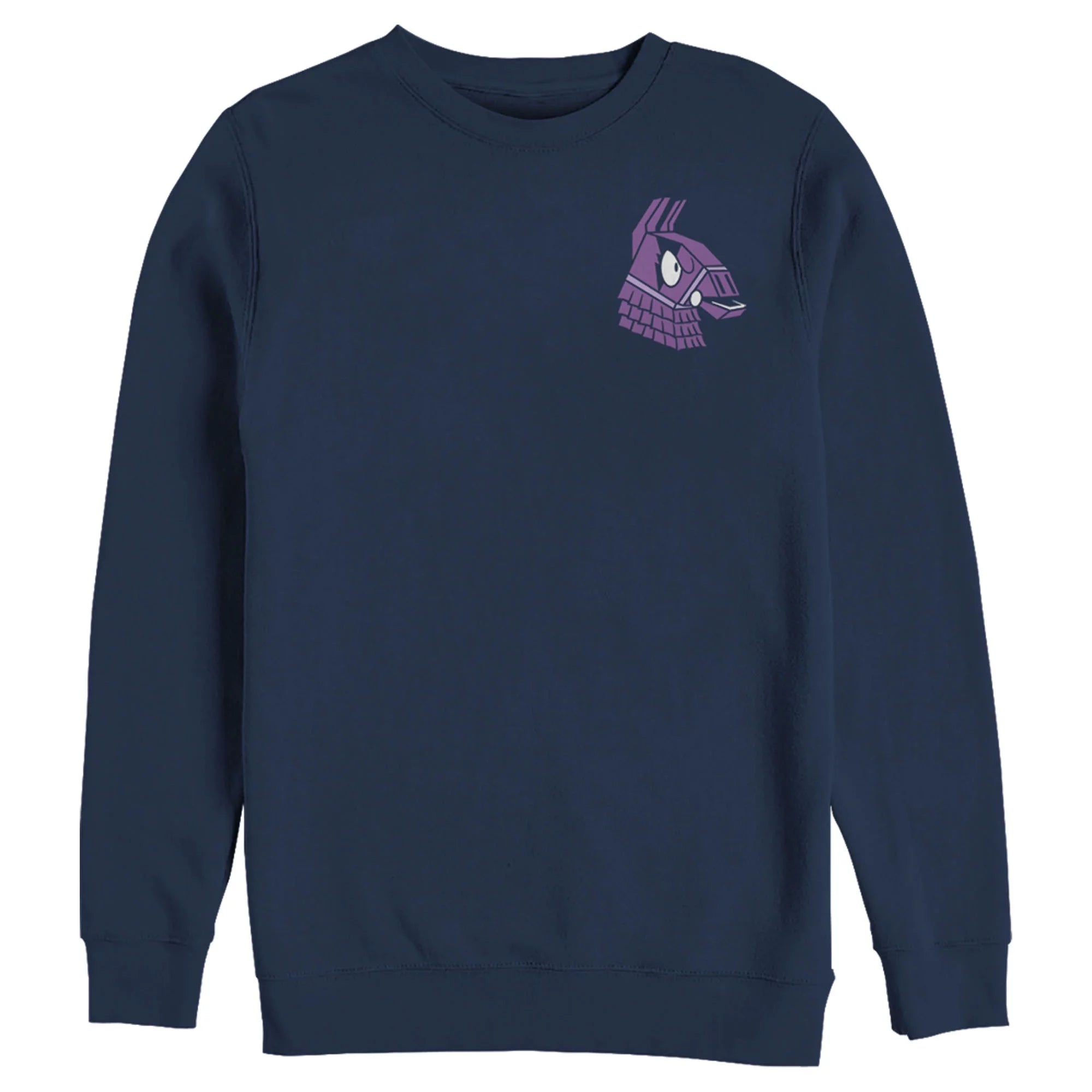 Men's Fortnite Llama Pinatas Pocket Logo  Sweatshirt Navy Blue X Large