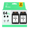 64XL Ink Cartridges | 2 Black | Work with HP Envy Photo 7855 7858 7800 7155 Series