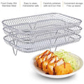 Air Fryer Rack for Ninja Dual Air Fryer,Stainless Steel Multi-Layer Stackable Dehydrator Rack Air Fryer Accessorie