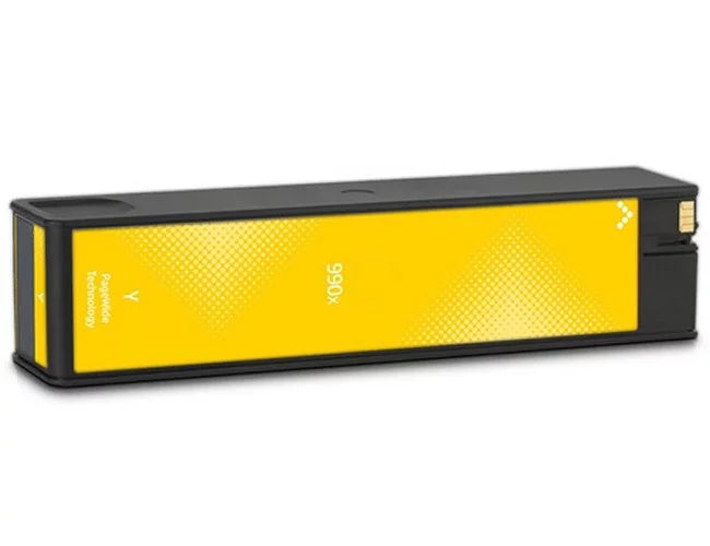 PrinterDash Replacement for PageWide Pro 750/755/772/774/777/779/P7050/P77740/P77750/P77760 Yellow High Yield Inkjet (16000 Page Yield) (NO. 990X) (M0J81AN)