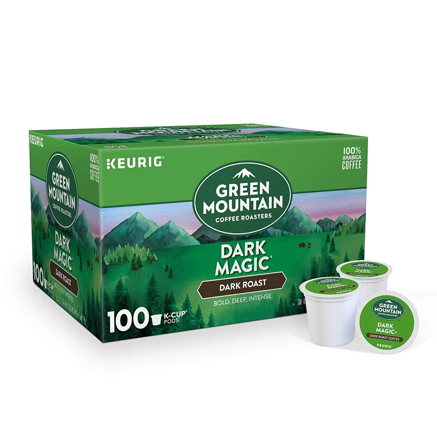 Green Mountain Keurig Single-Serve K-Cup Pods, Dark Roast Coffee (100 Count)