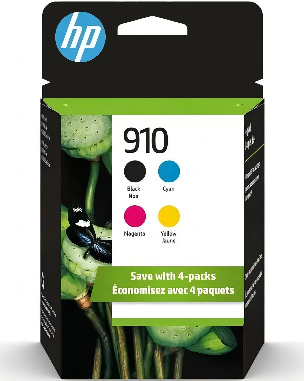 HP 910 Ink Cartridges Combo Pack | 910 HP Ink | 910 HP Printer Ink (Cyan Magenta Yellow Black) 4-Pack