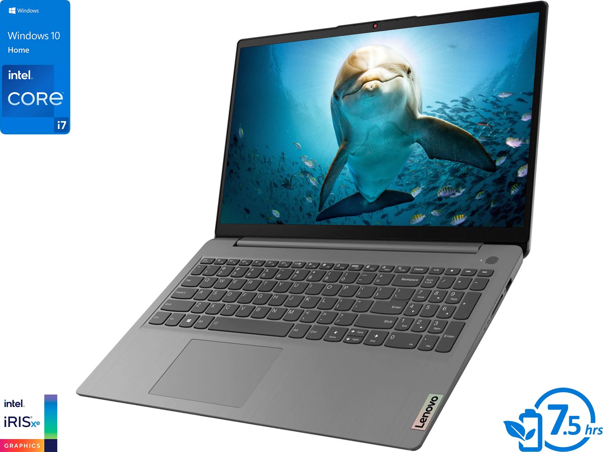 Lenovo IdeaPad 3 Laptop, 15.6 FHD Display, Intel Core i7-1165G7 Upto 4.7GHz, 8GB RAM, 1TB NVMe SSD, HDMI, Wi-Fi, Bluetooth, Windows 10 Home
