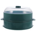 1pc Food Steamer Kitchen Microwave Oven Steamer Food Container Cookware