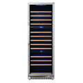 Edgestar Cwr1432tz 24 Wide 131 Bottle Capacity Built-In Triple Zone Wine Cooler -