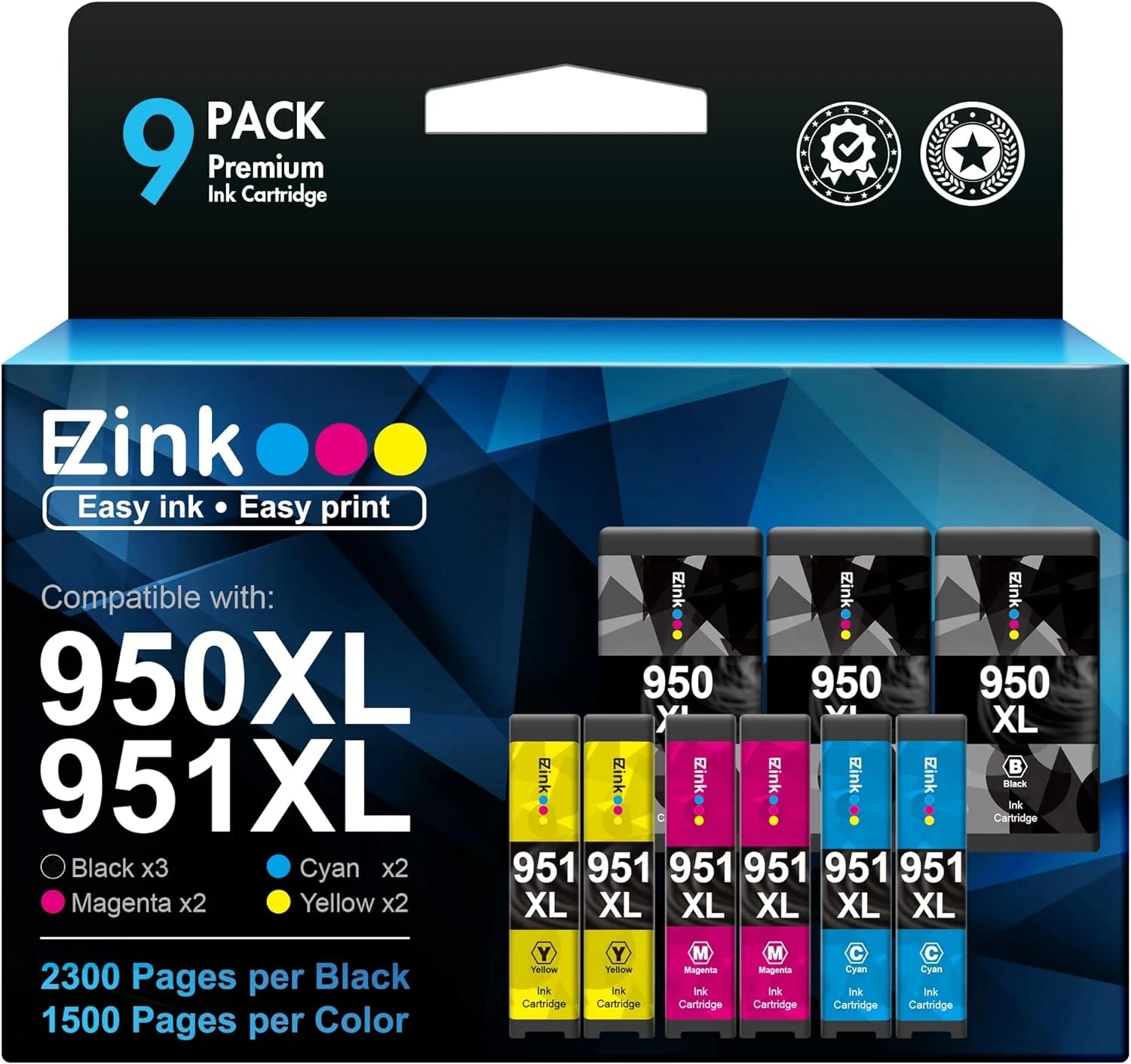 (TM Compatible Ink Cartridge Replacement for HP 950XL 951XL 950 XL 951 XL for OfficeJet Pro 8610 8600 8615 8620