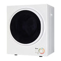 Fithood ZOKOP GYM25-78 Compact Portable Household clothes Dryer 1.6cuft with Stainless Steel Drum Black and White 120V MECHANICAL Control ETL Certification