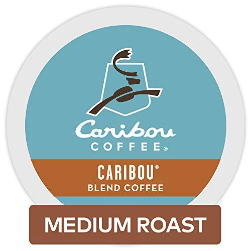 Caribou Coffee Caribou Blend, Single-Serve Keurig K-Cup Pods, Medium Roast Coffee, 72 Count