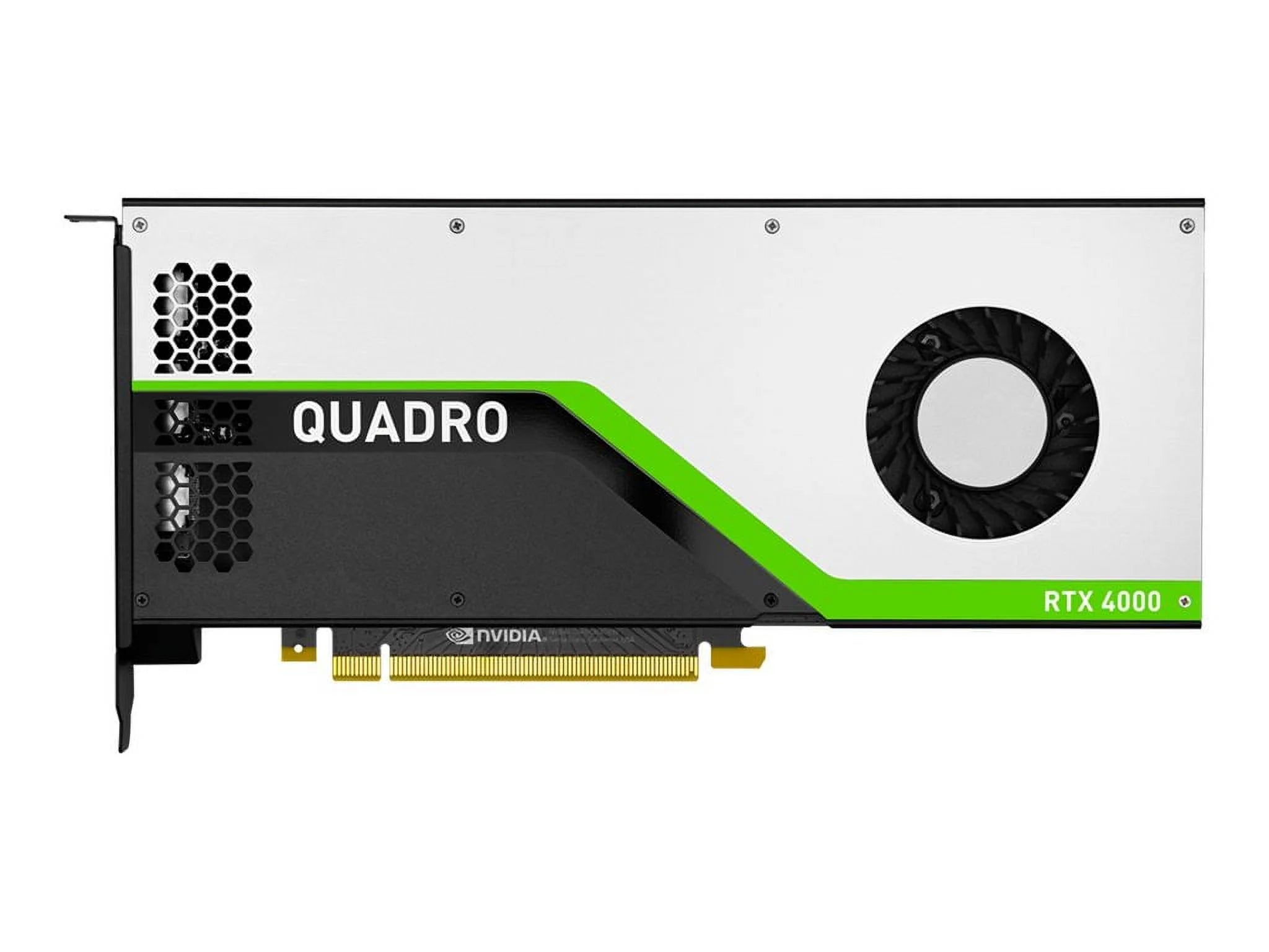 NVIDIA Quadro RTX 4000 - Graphics card - Quadro RTX 4000 - 8 GB GDDR6 - PCIe 3.0 x16 - 3 x DisplayPort, USB-C - TAA Compliant