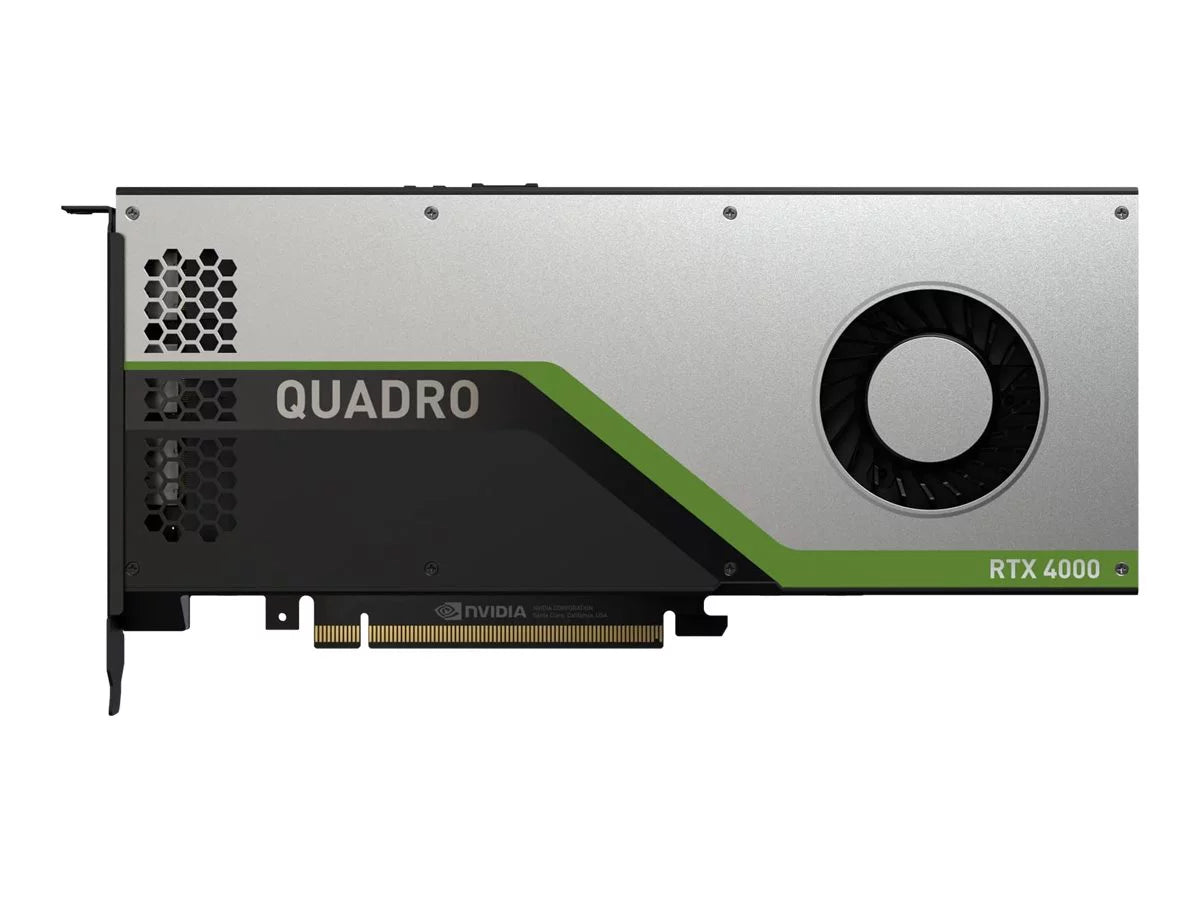 NVIDIA Quadro RTX 4000 - Graphics card - Quadro RTX 4000 - 8 GB GDDR6 - PCIe 3.0 x16 - for Nimble Storage dHCI Large Solution with HPE ProLiant DL380 Gen10; ProLiant DL380 Gen10