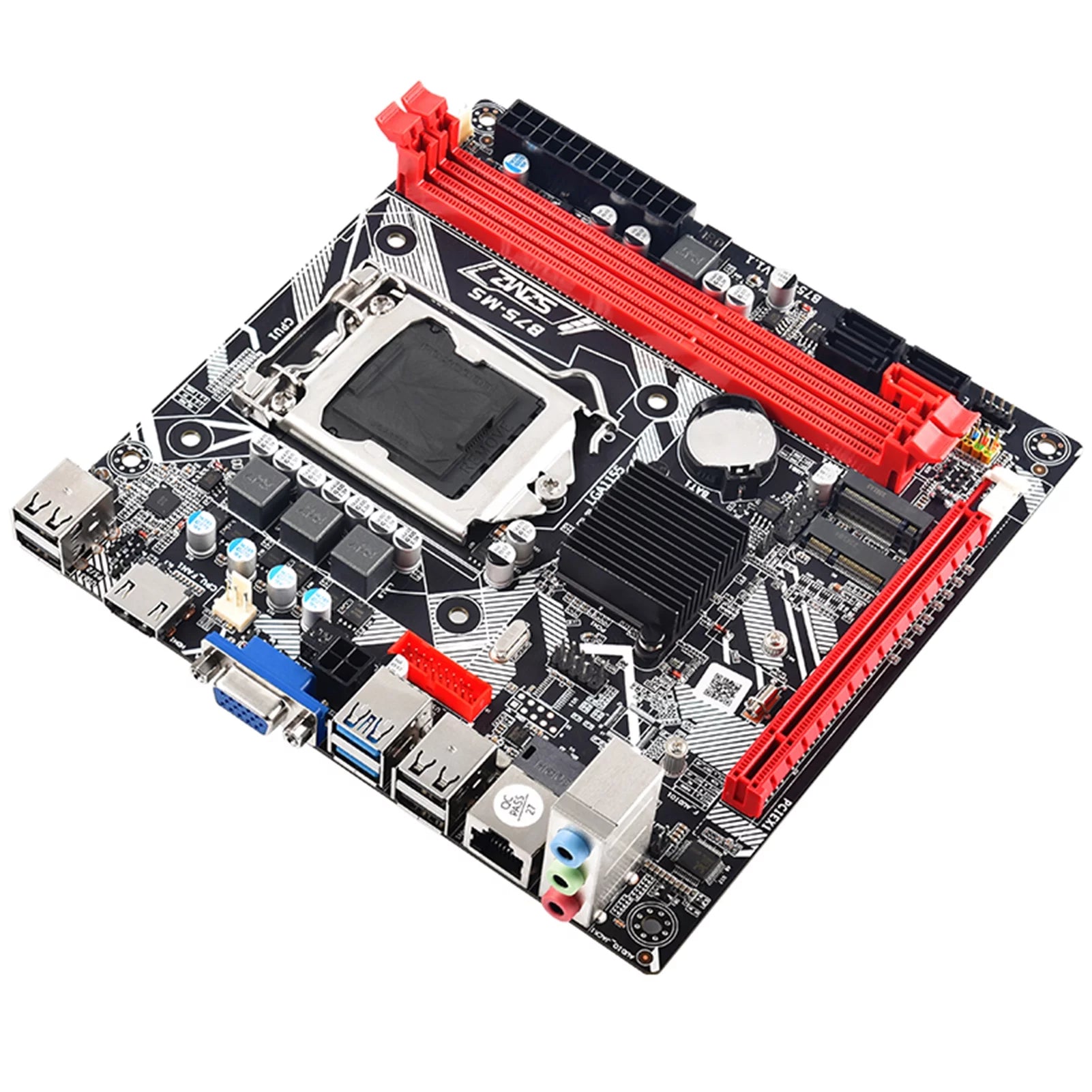 Andoer SZMZ LGA 1155 WiFi Desktop Motherboard, PCI-E 16X, DDR3 16GB, USB2.0, 100M Network Card