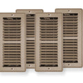 TRUEaire Mobile Home Floor Register 4 x 8 Brown (4 Pack)