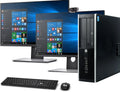 Restored HP Elite Desktop SFF Computer PC Intel Core i5 3.3GHz Processor 16GB Ram 1TB Hard Drive Bto Wireless KB & Mouse Wifi Adapter New Dual Bto 19 Monitors 1080p Webcam Windows 10 Pro (Refurbished)