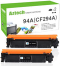AAZTECH Compatible Toner Cartridge Replacement for HP 94 94A CF294A Laserjet Pro M148 M118 M118dw M148dw MFP M148fdw Printer Ink (Black, 2-Pack)