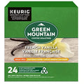 Green Mountain Coffee Roasters French Vanilla Decaf, Single-Serve Keurig K-Cup Pods, Flavored Light Roast Coffee, 24 Count