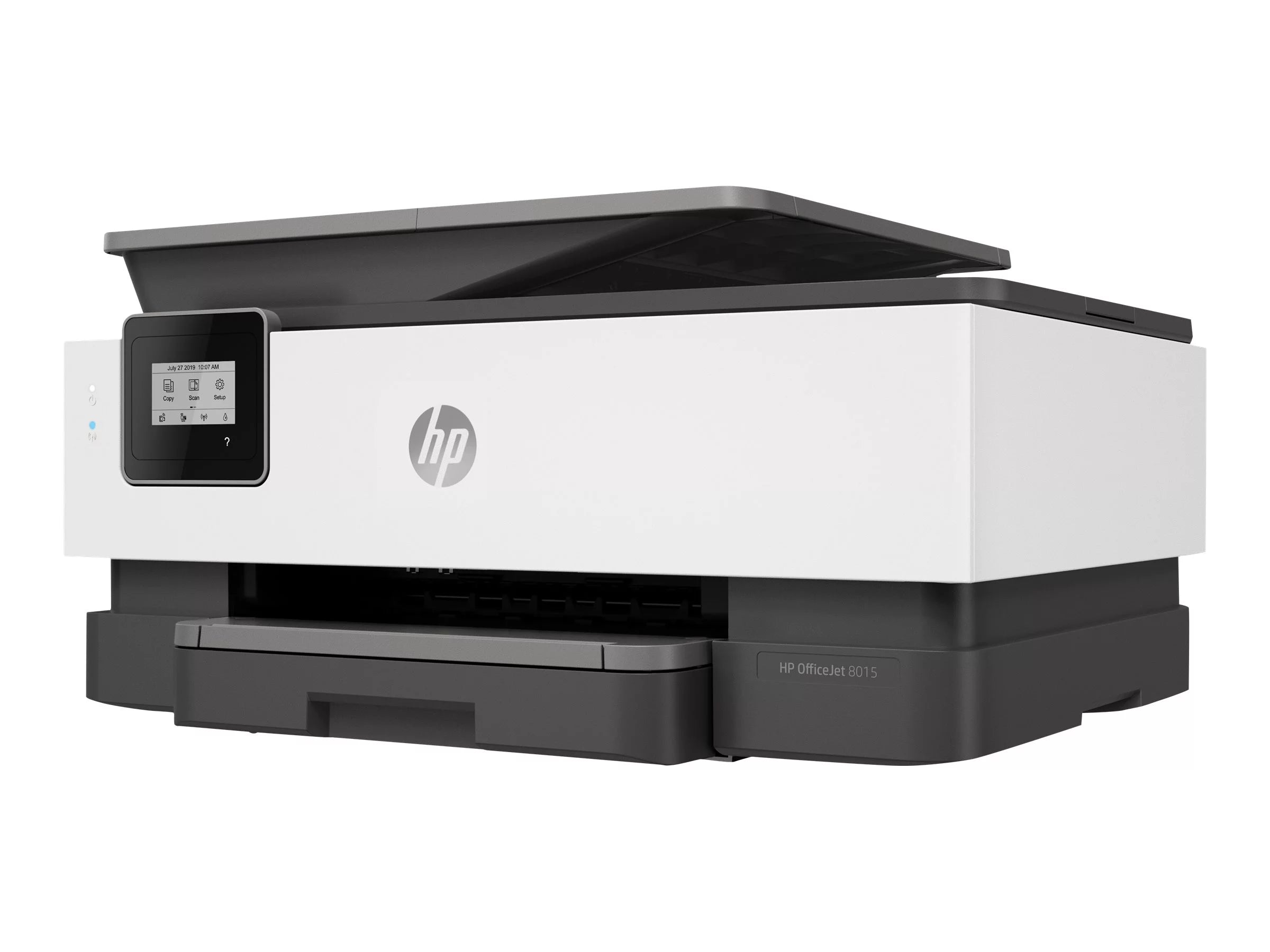 HP Officejet 8015 All-in-One - Multifunction printer - color - ink-jet - A4 (8.25 in x 11.7 in), Legal (8.5 in x 14 in) (original) - A4/Legal (media) - up to 13 ppm (copying) - up to 18 ppm (printing) - 225 sheets - Wi-Fi(n) - light basalt - HP Insta