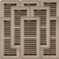 TRUEaire Mobile Home Floor Register 4 x 8 Brown (8 Pack)