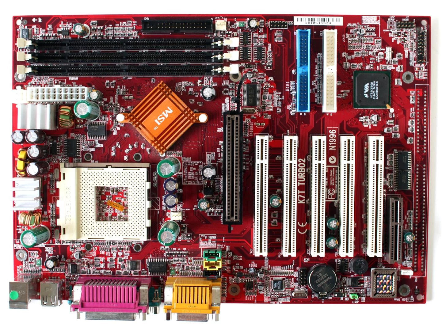 MSI K7T TURBO2 SOCKET 462, 5 PCI, VIA CHIPSET, MS-6330